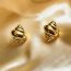 Fashion Silver Gold-plated Copper Conch Earrings