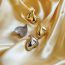 Fashion Gold Gold-plated Copper Love Earrings