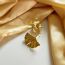 Fashion Gold Gold-plated Copper Ginkgo Leaf Earrings