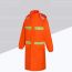 Fashion 210d Orange Red Double Layer Double Pockets Oxford Cloth Adult Thickened All-in-one Raincoat