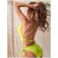 Fashion Dark Green Polyester Lace-up Cutout Swimsuit