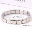 Fashion Silver Stainless Steel Detachable Modular Bracelet