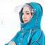 Fashion Soft Emerald Blue Eva Adult Hooded Raincoat