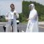 Fashion Semi-transparent White Edge Four-in-one Disposable Eva Transparent Hooded Raincoat