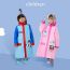 Fashion Pink Little Princess Eva Cartoon Children's Raincoat