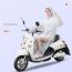 Fashion White White Edge Eva Extended Adult Raincoat