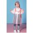 Fashion White Blue Edge Frosted + Invisible Schoolbag Bit Eva Hooded Children's Raincoat