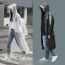 Fashion Black Eva Adult Hooded Raincoat