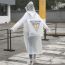 Fashion White Eva Adult Hooded Raincoat