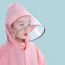 Fashion Blue Robot [upgraded Breathing Holes With School Bag Position] Eva Children's Hooded Raincoat