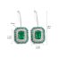 Fashion 10# Copper Inlaid Zirconium Geometric Stud Earrings