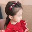 Fashion 【red 2+black 2+coffee 2】???hair Braiding Tool??? Flocked Diamond Heart Hairpin