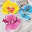 Fashion 1# Pink And White Phalaenopsis Edge Clip Simulated Flower Hairpin