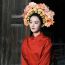 Fashion 4# Red Flowers Fabric Imitation Hairpin Headband