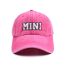 Fashion Rose Red Mini-washed Children's Baseball Cap Letter Embroidered Parent-child Baseball Cap