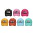 Fashion Black Red And Pink-combination Baseball Cap Letter Embroidered Parent-child Baseball Cap