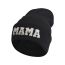 Fashion Papa-black Woolen Hat Letter Embroidered Knitted Beanie
