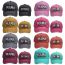 Fashion Pink-color Letters Mini Baseball Cap Colorful Letter Embroidered Baseball Cap