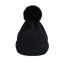 Fashion Black-adult Parent-child Woolen Hat Wool Ball Knitted Parent-child Beanie Hat