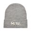 Fashion White Linen Gray-mini Knitted Hat Letter Embroidered Children's Woolen Hat