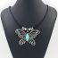 Fashion Leaves Alloy Turquoise Leaf Necklace