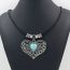 Fashion Heart Alloy Turquoise Love Necklace
