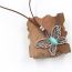 Fashion Butterfly 2 Alloy Turquoise Butterfly Necklace