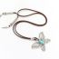 Fashion Butterfly 1 Alloy Turquoise Butterfly Necklace