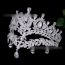 Fashion Silver Crown Alloy Diamond Geometric Crown