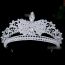 Fashion Silver White Crown 603 Alloy Diamond Geometric Crown