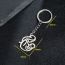 Fashion 2# Stainless Steel Mother Keychain