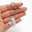 Fashion 7# Stainless Steel Christmas Tree Keychain