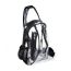 Fashion Black Transparent Pvc40 Silk Pvc Transparent Crossbody Bag