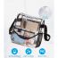 Fashion Blue Pvc Transparent Large Capacity Handbag