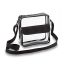 Fashion Black Transparent Small Pvc40 Silk Pvc Transparent Large Capacity Crossbody Bag
