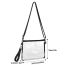 Fashion Gray Transparent Pvc40 Silk Pvc Transparent Large Capacity Crossbody Bag