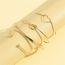 Fashion Gold Metal Love Knot Bracelet Set
