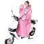 Fashion 519 Pink Bear (double Brim + Non-detachable Gloves + Backpack) Eva Adult Hooded Raincoat