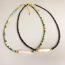 Fashion Green Turquoise Beaded Pearl Necklace