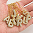 Fashion Z Copper inlaid zirconium 26 letter necklace (bead chain)