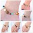 Fashion Bead Chain Double Layer Anklet Silver Alloy Geometric Planet Anklet
