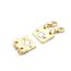 Fashion Golden Two Rows Alloy Geometric Magnet Buckle
