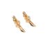 Fashion Gold Copper Geometric Knot Stud Earrings