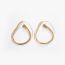 Fashion Gold Copper Pear Shaped Earrings