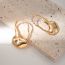 Fashion Gold Copper Irregular Earrings