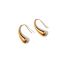 Fashion Gold Stainless Steel Gold-plated Drop Earrings