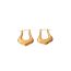 Fashion Gold Stainless Steel Gold-plated Pointed U-shaped Earrings