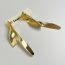 Fashion Gold Alloy Corrugated Earrings