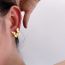 Fashion Silver Copper Diamond Butterfly Earrings