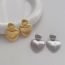 Fashion Silver Gold-plated Copper Love Earrings